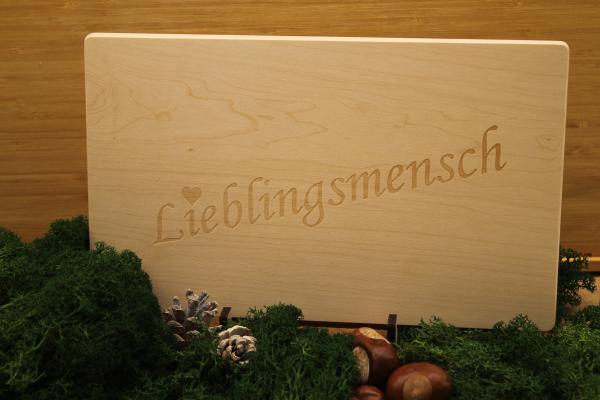 Schneidebrett rechteckig aus Ahorn Holz 30 x 18 x 1,5 cm - FSC®